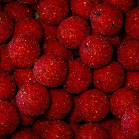 Der Boilie ist auf einem Birdfood Mix aufgebaut und enthält den Original Solar Mix Master Ester Strawberry Flavour.