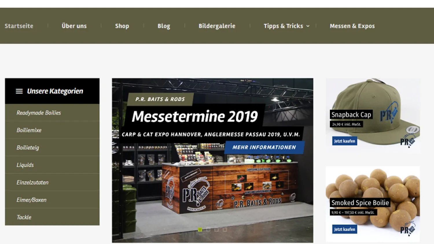 Neue Homepage von P.R. Baits
