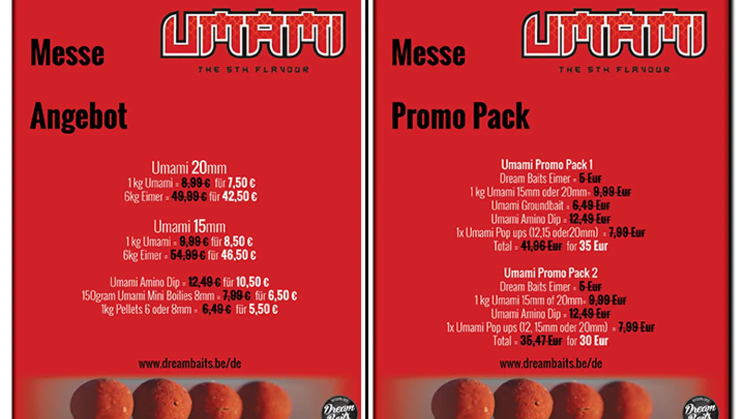 Angebote von Dreambaits für die Carp Expo in Wallau