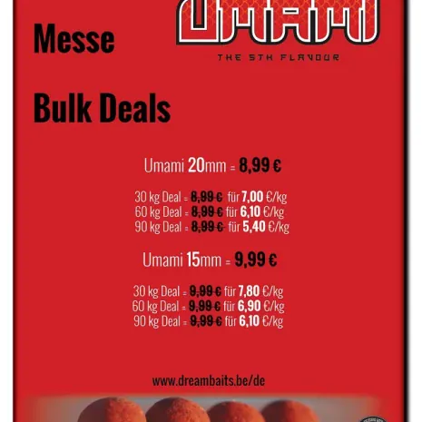 Dreambaits Bulk Deals auf der Carp Expo in Wallau.