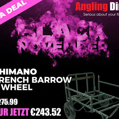 Shimano Trench Barrow 2 Wheel im Black November Angebot bei Angling Direct.