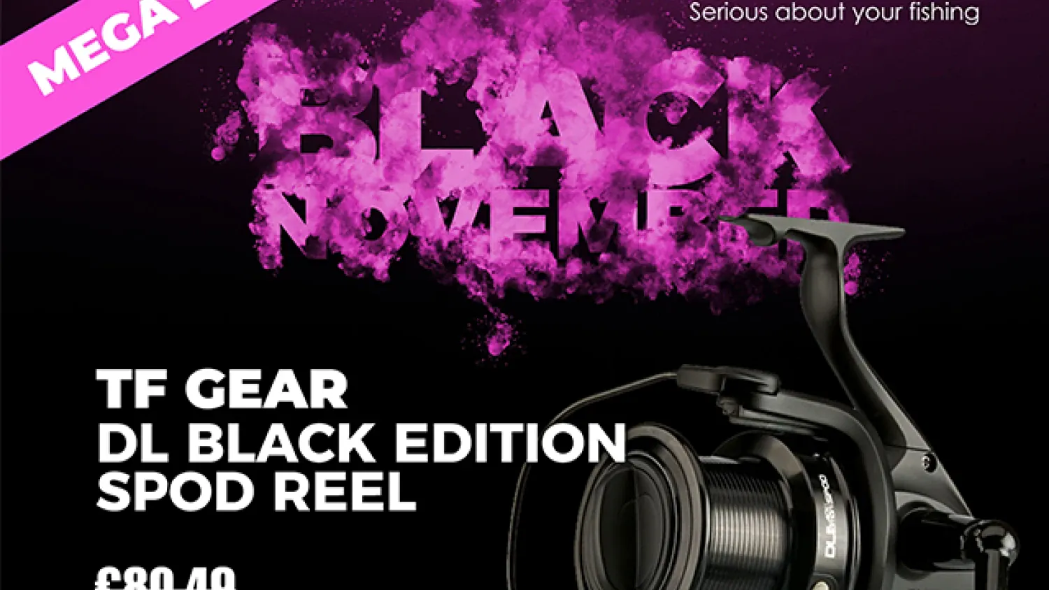 TF Gear Spod Reel im Black November Angebot bei Angling Direct.