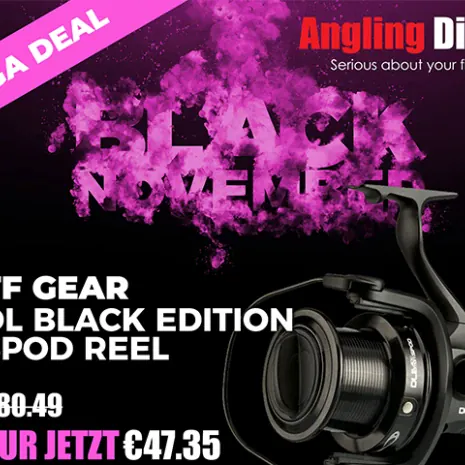 TF Gear Spod Reel im Black November Angebot bei Angling Direct.