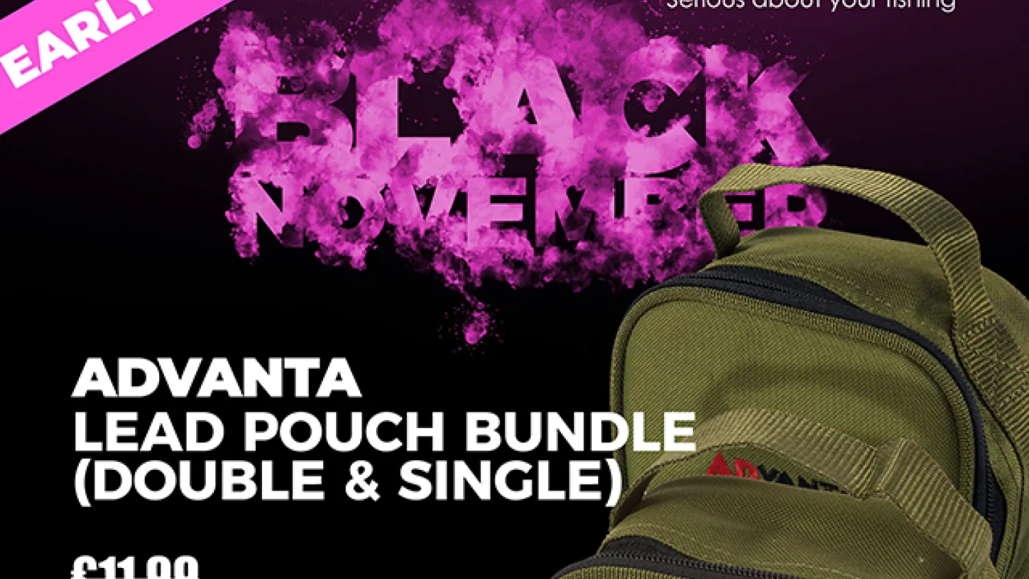 Im aktuellen Early Bird Angebot bei Angling Direct: Advanta Lead Pouch Bundle.