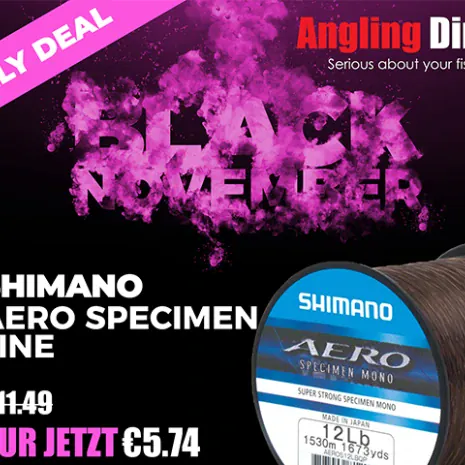 Im aktuellen Early Bird Angebot bei Angling Direct: Shimano Aero Specimen Line.