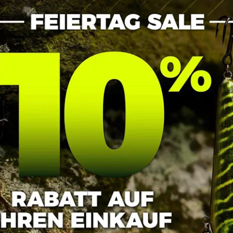 Nur am Feiertag: 10% auf ALLES bei Angling Direct