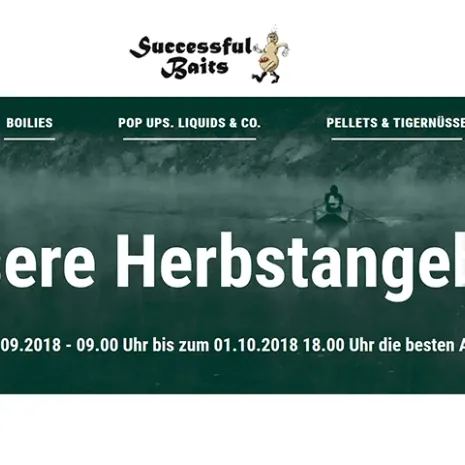 Herbstangebote bei Successful Baits vom 24.09 bis zum 01.10.2018