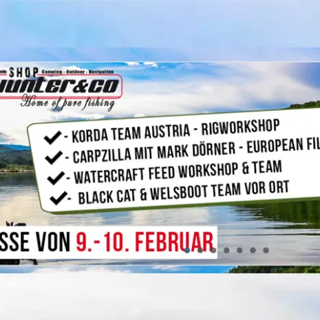 An diesem Wochenende findet am 9. und 10.02. die alljährliche Hausmesse im Carphunter & Co. Shop statt.