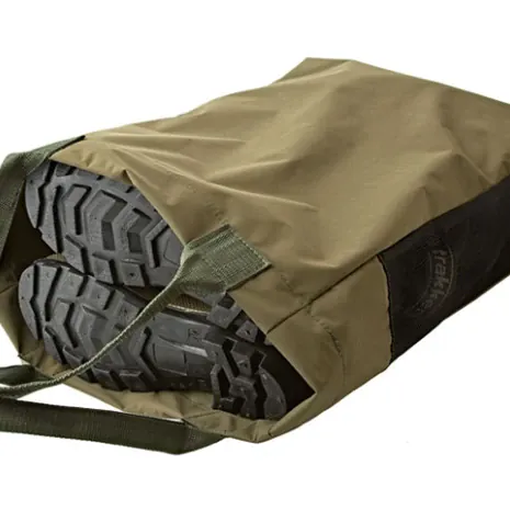 Die spetzielle Tasche gewährleistet das Trocknen der Wathose.