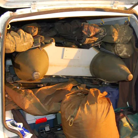 Aus- und eingepackt haben Martin und Josef nicht nur einmal auf ihrer Reise.