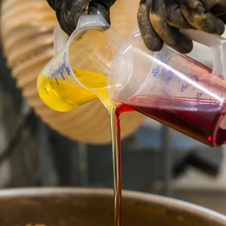 Durch Zugabe von Sweetnern und einer Mischung aus verschiedenen Fruchtaromen und Fruchtsäuren sowie N-Butyric Acid erhält der Boilie einen ausgezeichneten Geruch und Geschmack. Produktion der Feed-Grade Fruit Range.