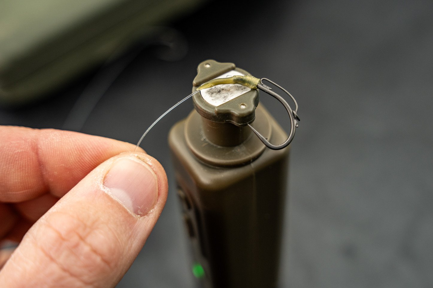 ND Tackle Shrink Tuber mit Stiff-Rig.