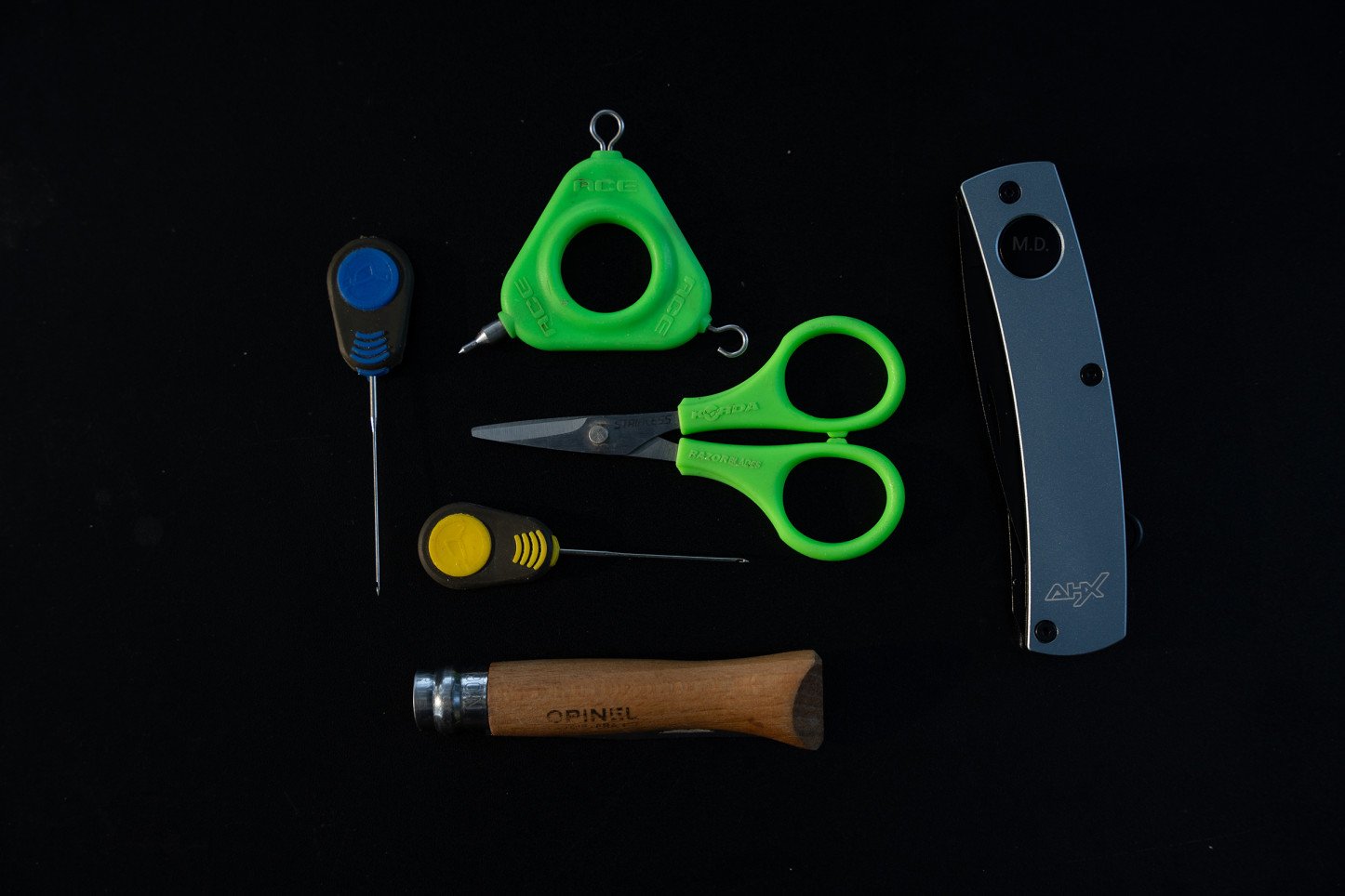 AHX Boilie X Knife enthält fünf Rig-Werkzeuge.