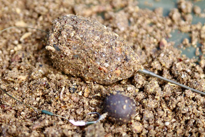 Damit macht man nichts falsch: FeedCloudz am The-Method-Blei und einem einzelnen, nicht zu großen Hakenköder. Method Feeder Blei zum Karpfenangeln.