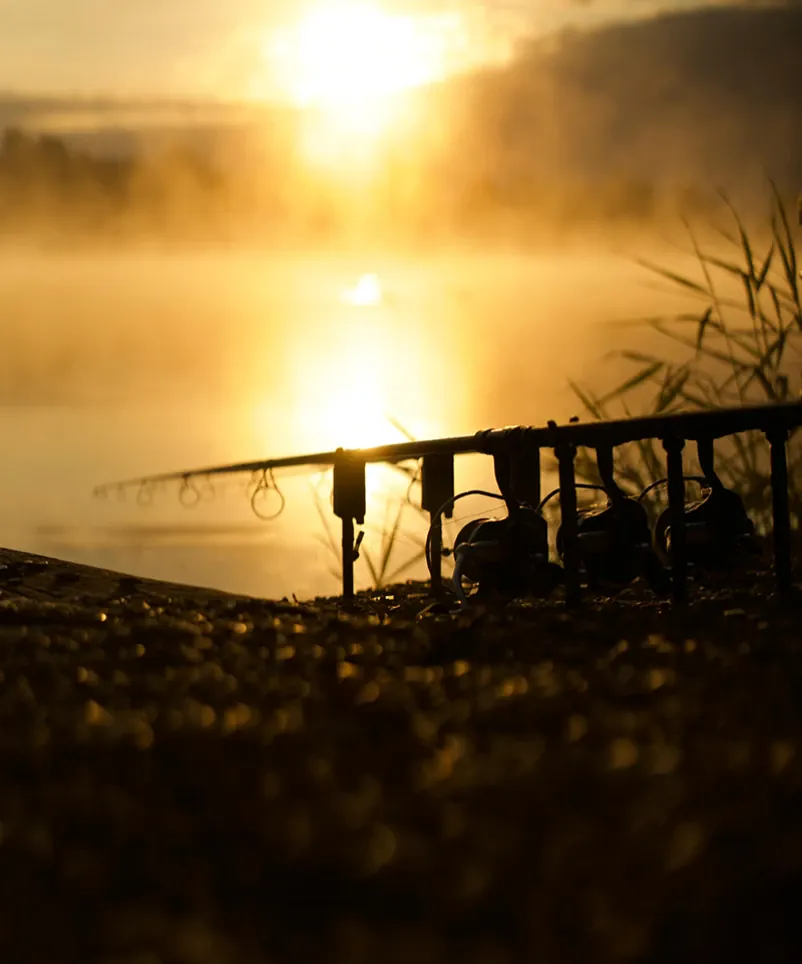 Sonnenaufgang am Gigantica Main Lake. 
