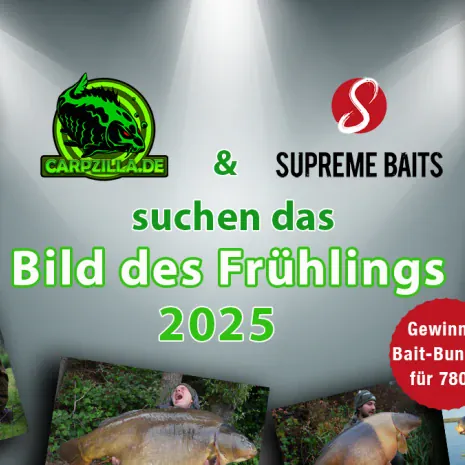 Carpzilla und Supreme Baits suchen das Bild des Frühlings 2025. Aktion: Bild des Frühlings 2025