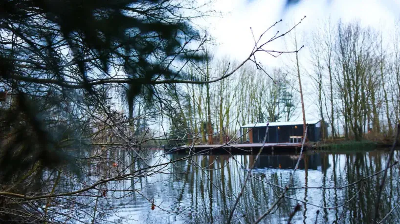 Hütte am Carp Lake Rosmalen.