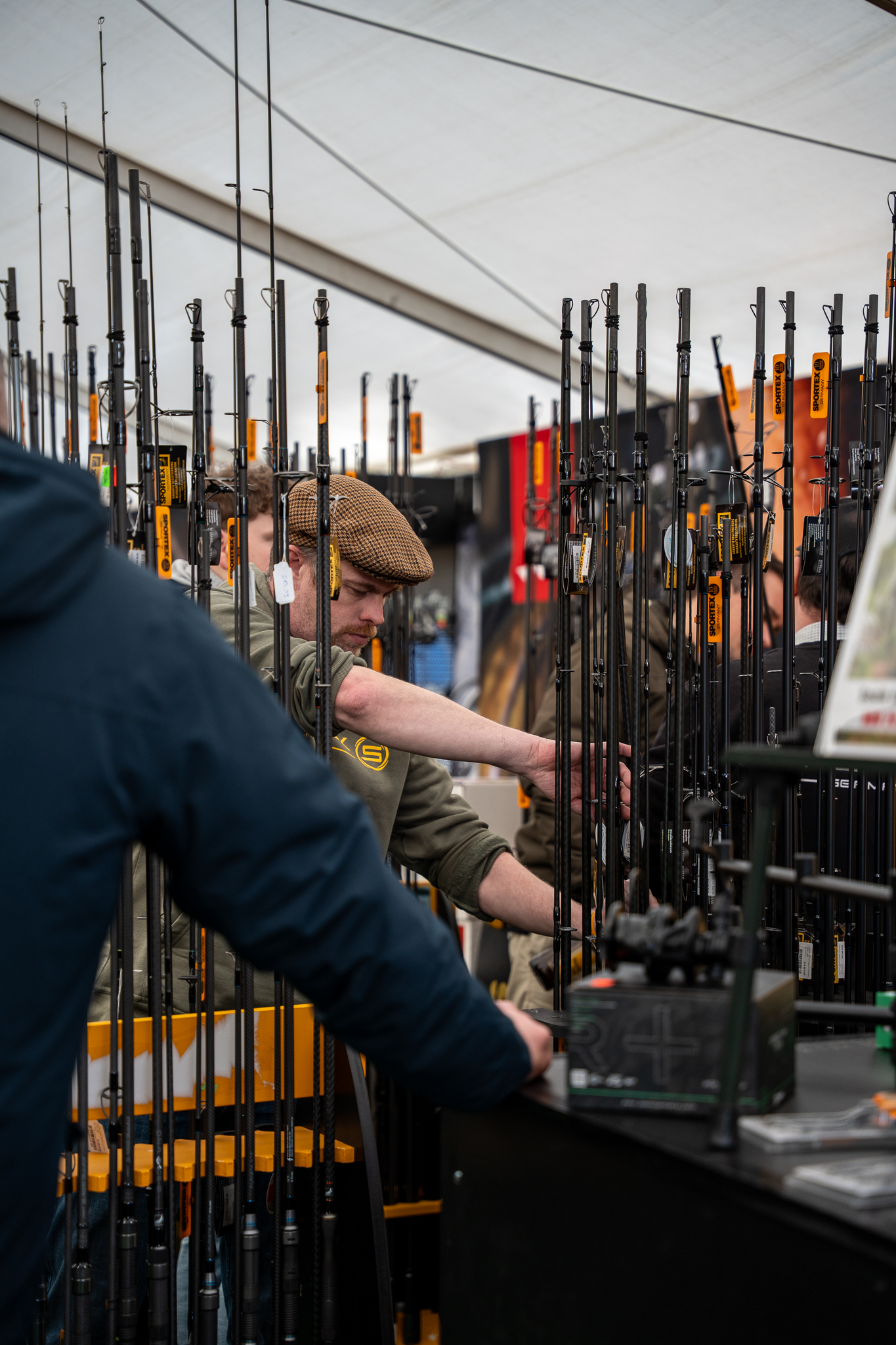 Sportex Ruten Hausmesse Angelzentrale. 