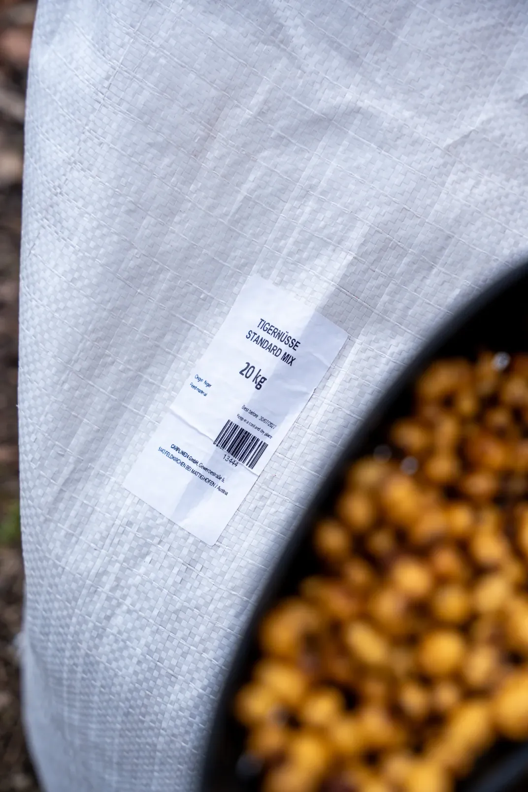 Tigernüsse Gewebesack Carpline24.