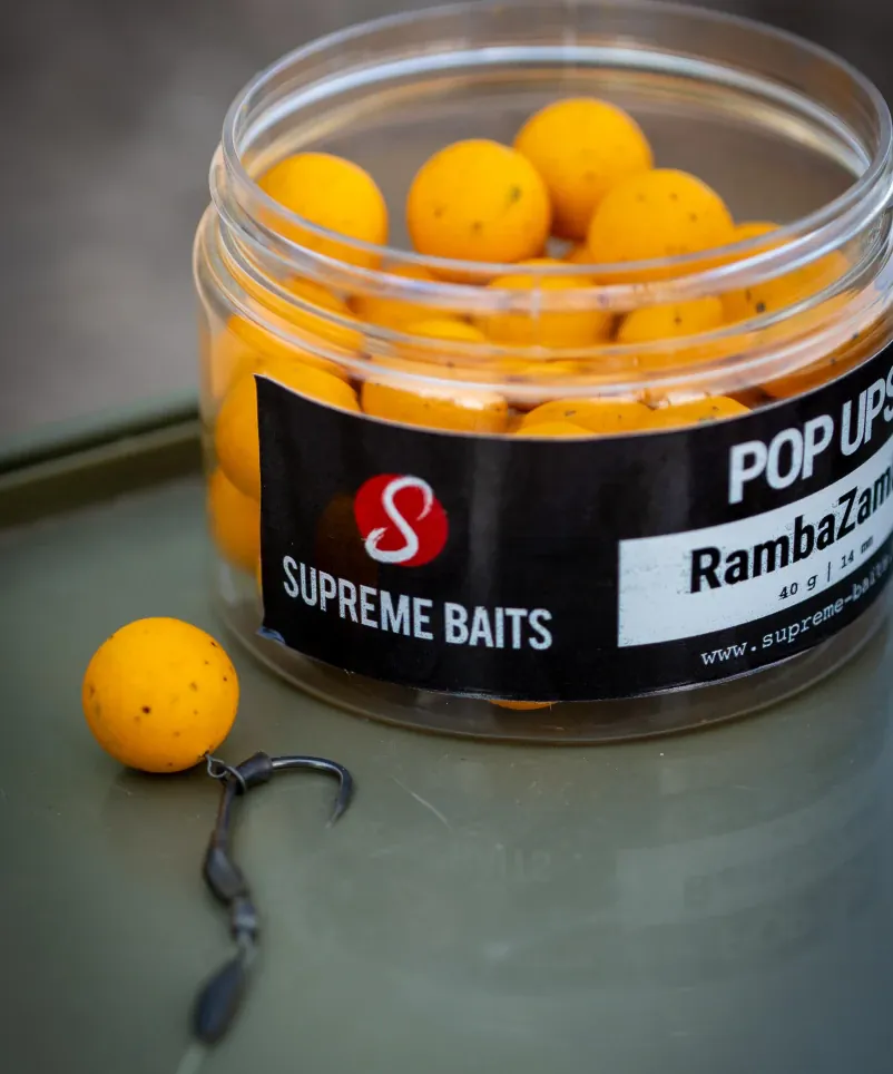 Supreme Baits Rambazamba Pop Up am Spinner Rig.