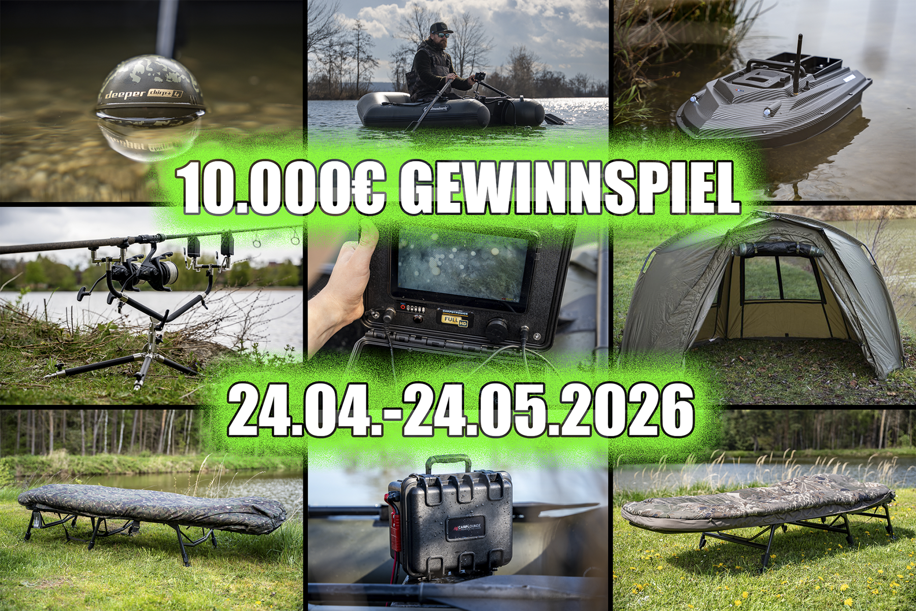 Das sind die Preise im Carpzilla 10.000€ Gewinnspiel!