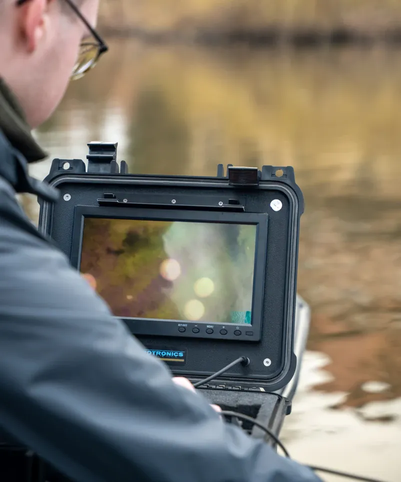 Carpotronics Unterwasser Cam analog Livebild.