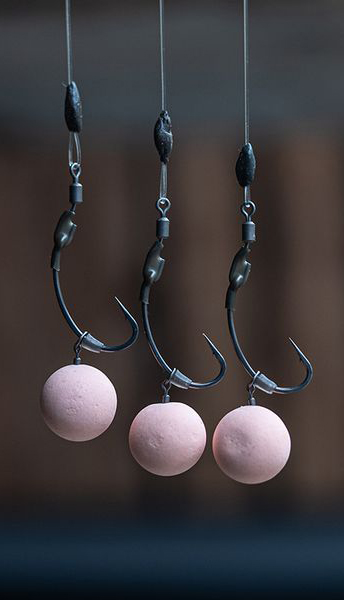 Supreme Baits Wave Pop Ups Washed Out Pink am Spinner Rig.
