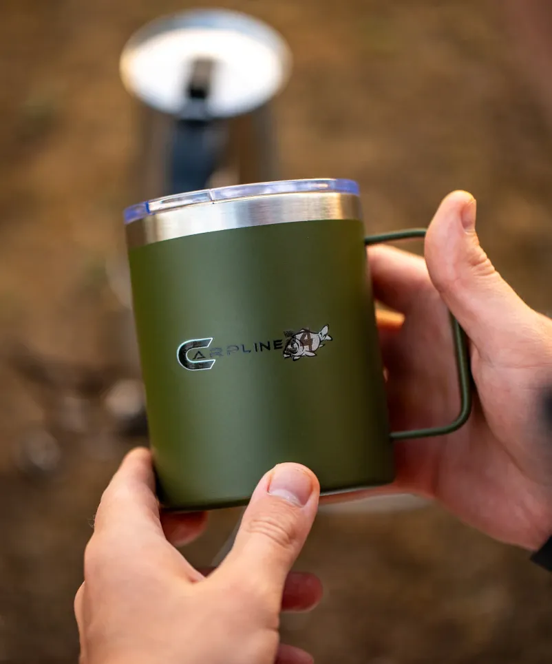 Carpline24 Premium-Thermobecher von vorne.