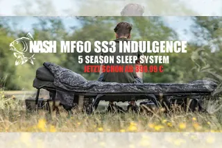 Spare mehr als 100€ - die Nash MF60 SS3 5 Season Sleep Systems im Angebot bei der Angelzentrale.