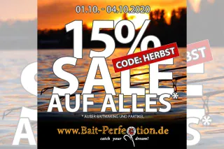 Bait Perfection lässt die Preise purzeln: 15% Rabatt auf ALLES!