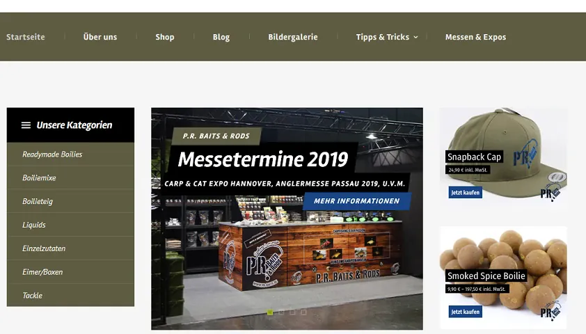 Keine Winterpause bei P.R. Baits & Rods: neue Messetermine und Website