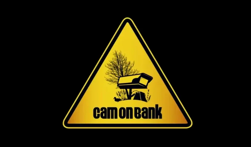 cam on bank in Südfrankreich