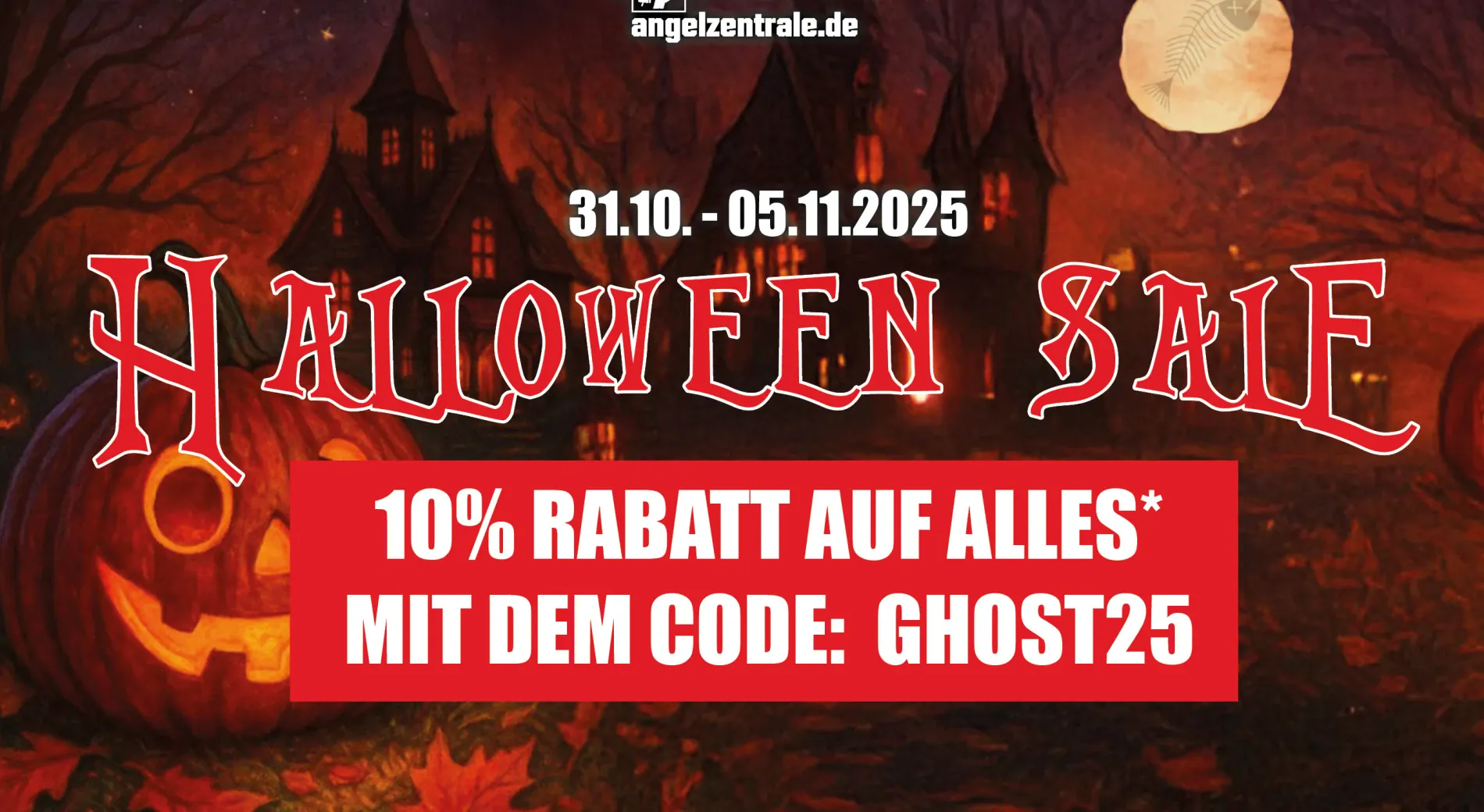 Halloween Sale der Angelzentrale Herrieden - jetzt auf fast alles sparen!
