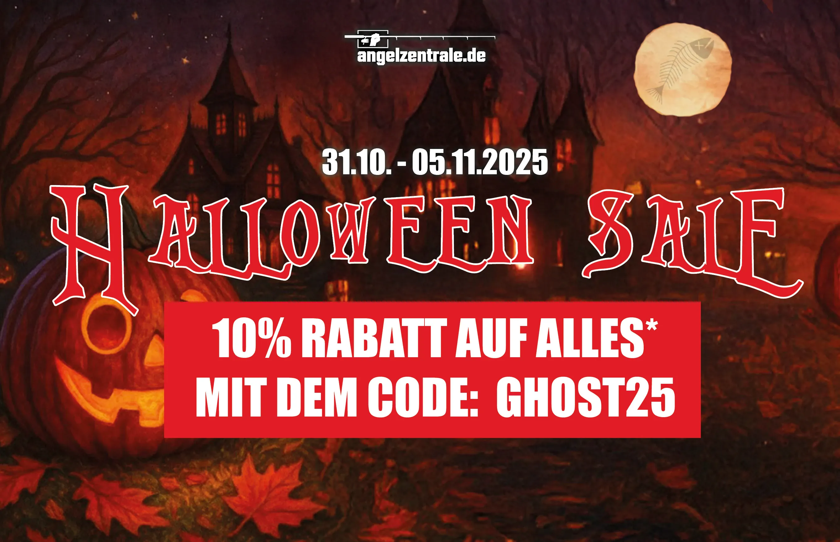 Halloween Sale der Angelzentrale Herrieden - jetzt auf fast alles sparen!