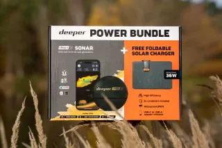 Streng limitiert: Deeper CHIRP+ 3 Power Bundle – gratis Solarpanel zum Echolot!
