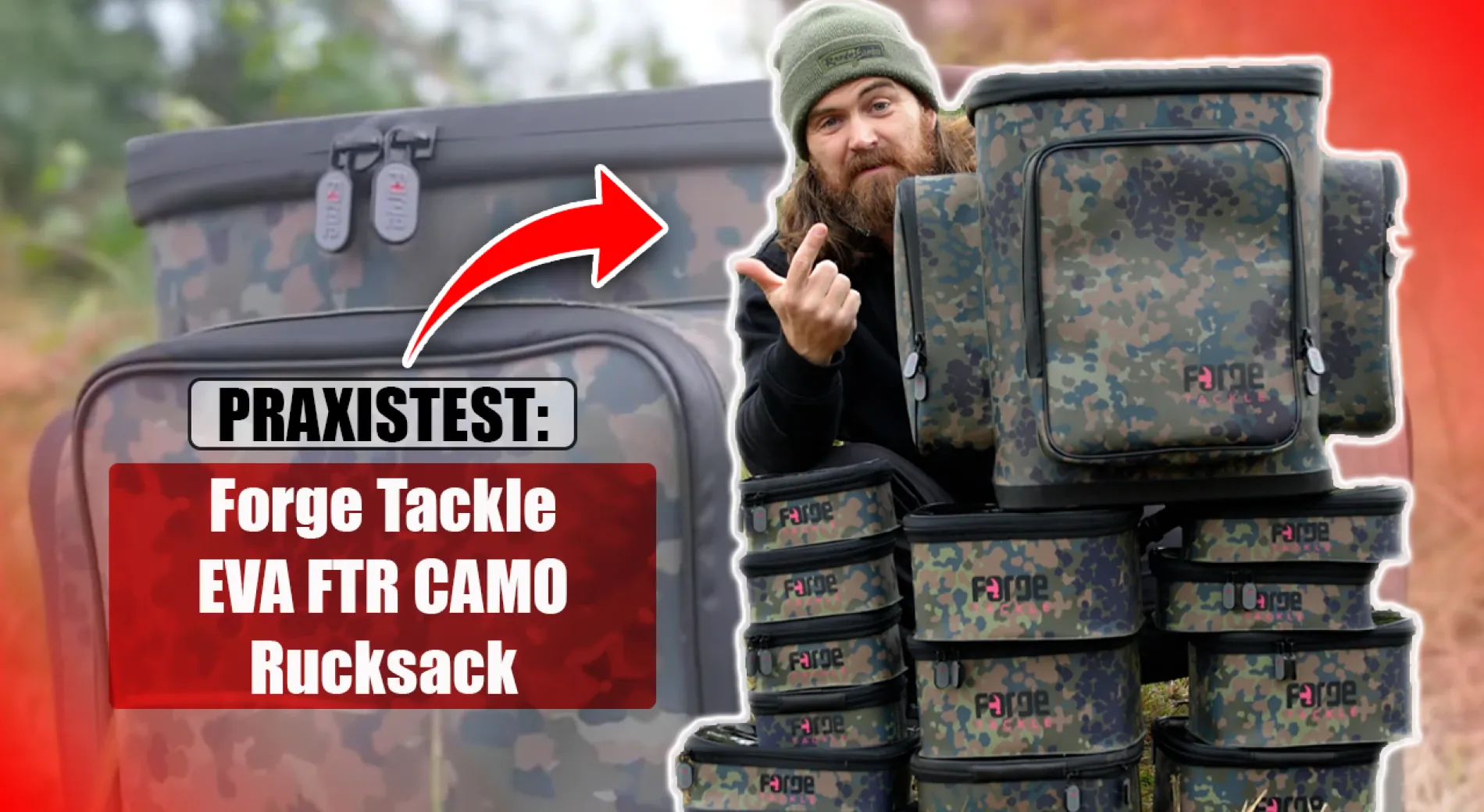 Erster EVA Rucksack zum Karpfenangeln! Forge Tackle EVA FTR Camo Rucksack Review