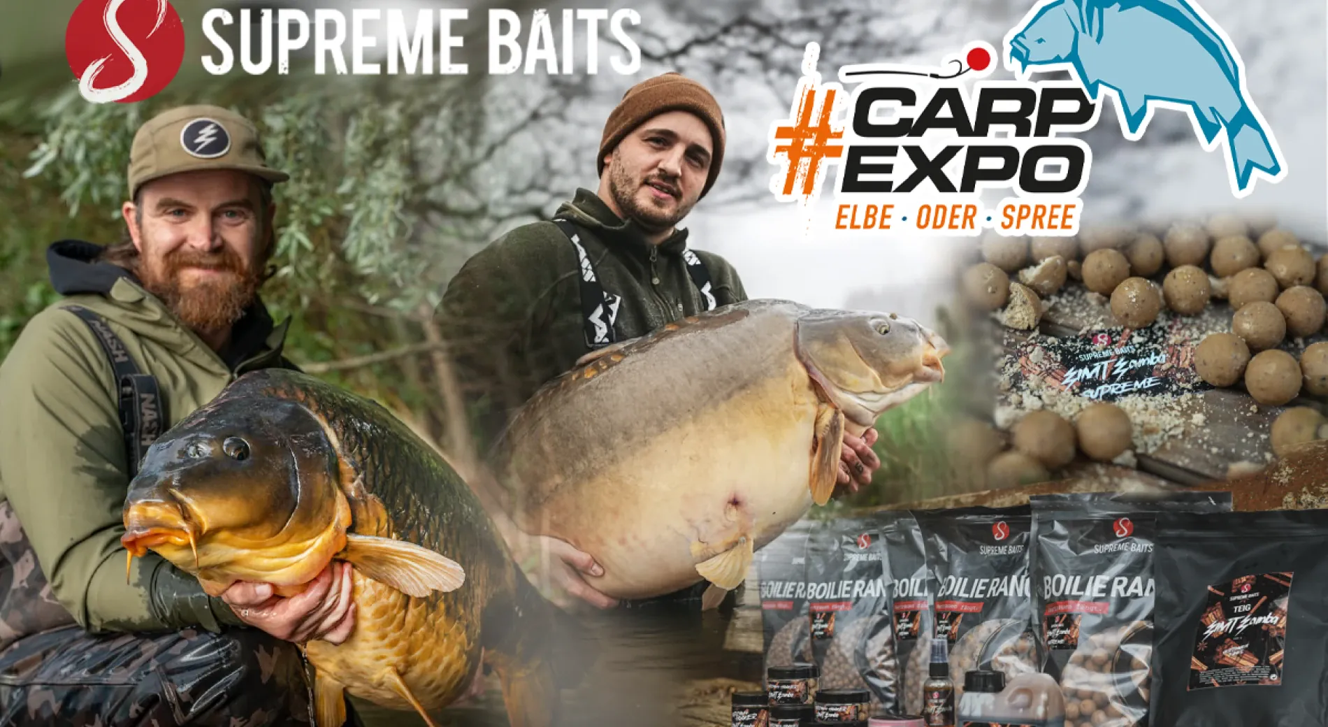 Gratis-Produkt für die ersten 100: Supreme Baits Rabatte auf der Carp Expo Magdeburg