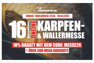 Über 300 Deals und 10% Extra-Rabatt: Online-Mega-Messe der Angelzentrale Herrieden