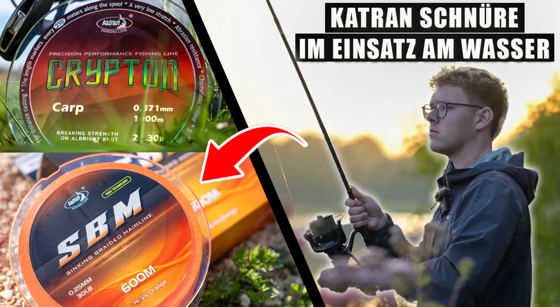 Katran Schnüre im Praxistest: SBM Orange und Crypton Carp Review